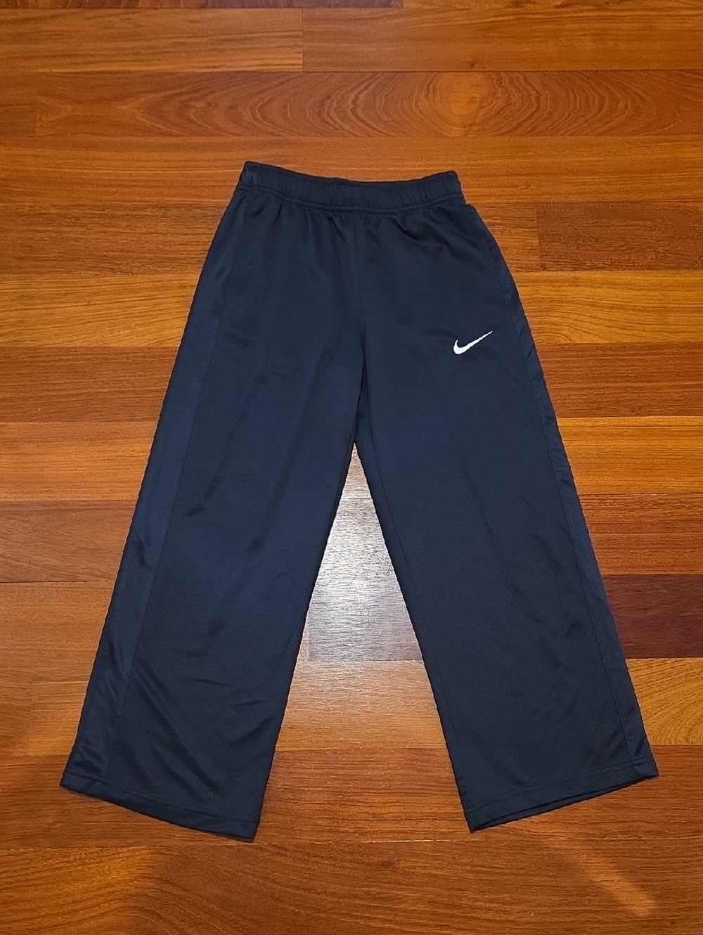 Nike Dri-Fit Boys Navy Blue Mesh Athletic Pants, Size M